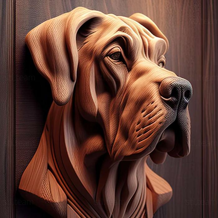 3D модель Німецький дог собака (STL)